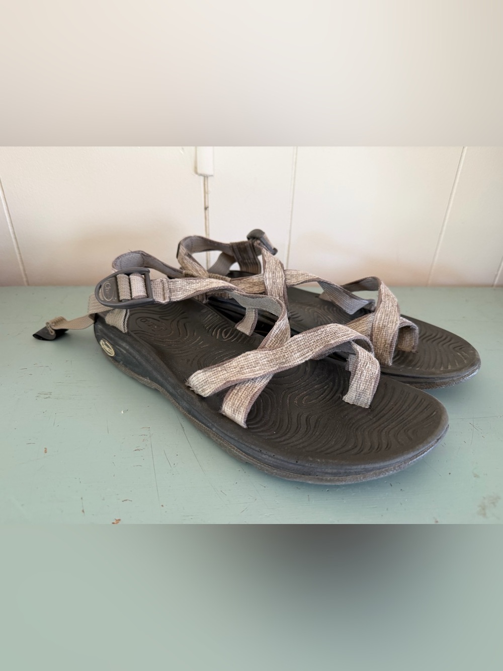 Chaco Outdoor Sport Sandals in Heather Gray and Black